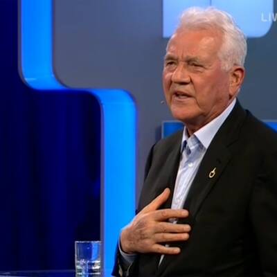 Frank Stronach in der Wahl Arena auf Puls 4