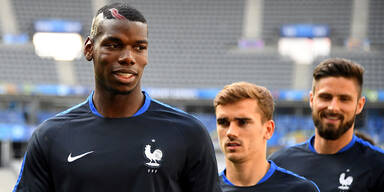 Pogba Griezmann Frankreich Training