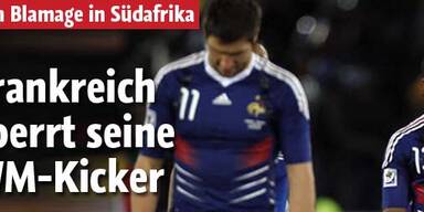 Frankreich sperrt alle WM-Kicker