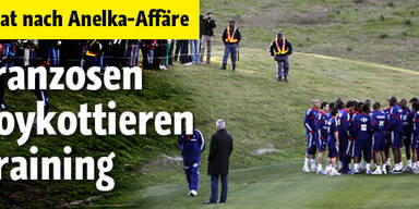 Franzosen boykottieren Team-Training