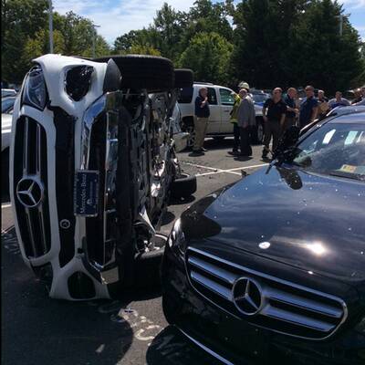 GLE bei Probefahrt geschrottet