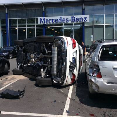 GLE bei Probefahrt geschrottet