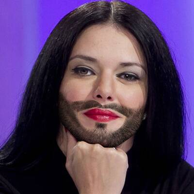 Österreichische Promi-Damen im Conchita-Look