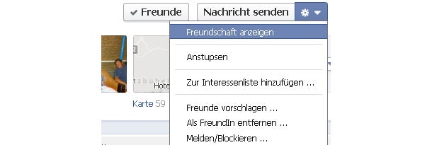 Timeline mit neuen Freundschafts-Seiten