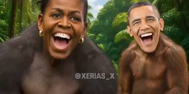 Eklat: Trump spottet und stellt Obamas als Affen dar