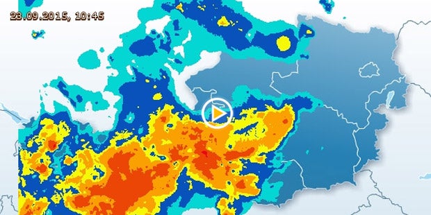 Kaltfront bringt Schnee und Regen
