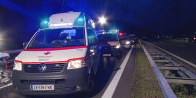 Drei Schwerverletzte bei Geisterfahrerunfall