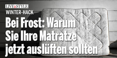 Bei Frost: Warum Sie Ihre Matratze jetzt auslüften sollten