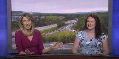 Fruchtblase von TV-Anchor geplatzt – Schwangere moderiert weiter