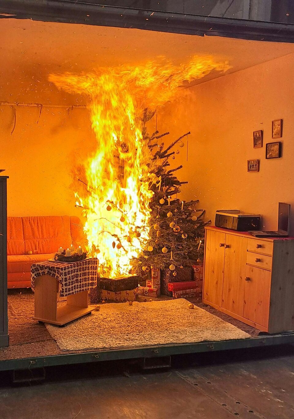 Christbaum Feuer