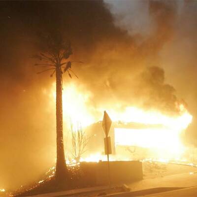 Feuersbrunst in Kalifornien