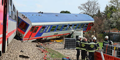 Zug-Crash Wien Donaustadt Essling