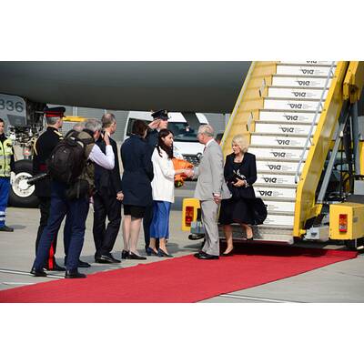 Prinz Charles & Camilla: Ankunft in Wien-Schwechat