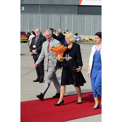 Prinz Charles & Camilla: Ankunft in Wien-Schwechat