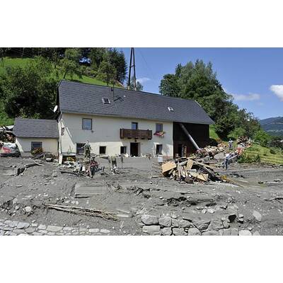Ortskern von Muren-Katastrophe zerstört