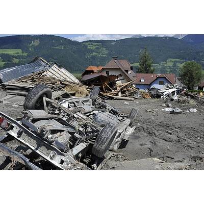 Ortskern von Muren-Katastrophe zerstört