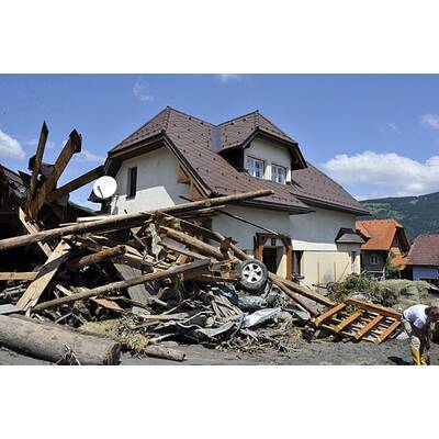 Ortskern von Muren-Katastrophe zerstört