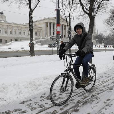 So fällt der Schnee in Wien