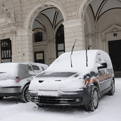 So fällt der Schnee in Wien