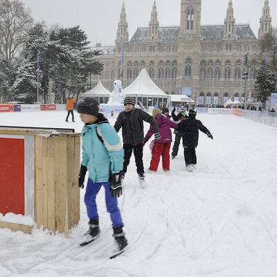 So fällt der Schnee in Wien