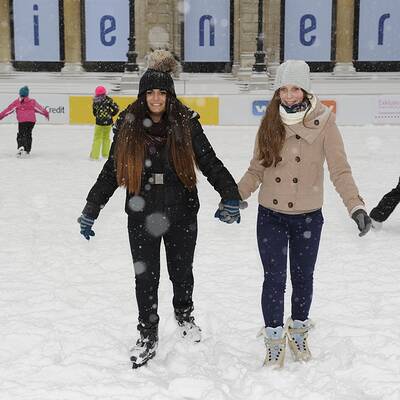 So fällt der Schnee in Wien