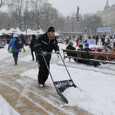 So fällt der Schnee in Wien
