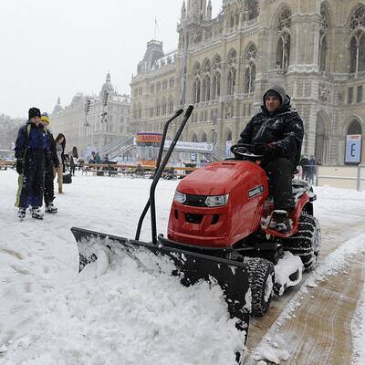 So fällt der Schnee in Wien