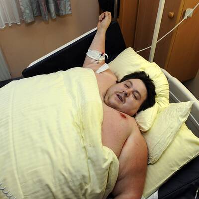 260 Kilo-Mann aus Haus gerettet