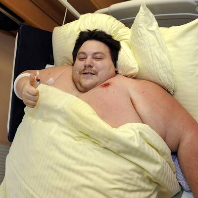 260 Kilo-Mann aus Haus gerettet