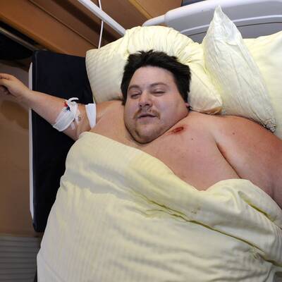 260 Kilo-Mann aus Haus gerettet