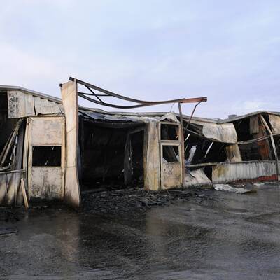 Großbrand auf einer Sondermüll-Deponie in NÖ