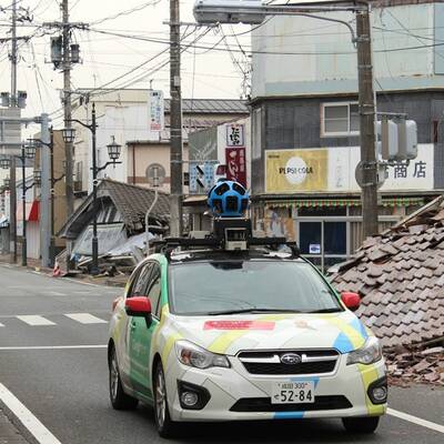 Ein Google-Street-View-Auto fuhr durch die radioaktiv verseuchte Stadt Namie und machte diese Fotos 