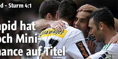 Rapid behielt sich Mini-Chance auf Titel