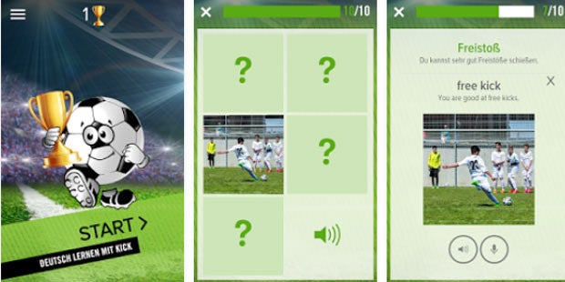 Deutsch & Englisch mit Fußball-App lernen