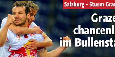 Sturm chancenlos im Bullen-Stall