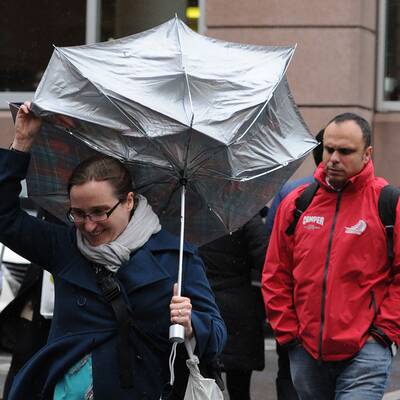 Sturm, Orkan und Schnee