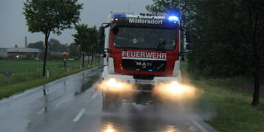 Unwetter: Feuerwehren im Großeinsatz 
