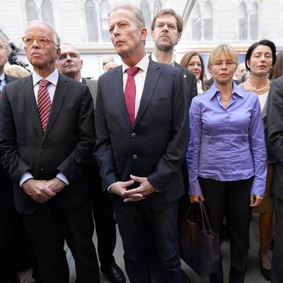 Stimmungsbilder aus den Parteizentralen 