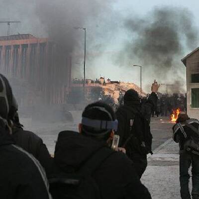 Straßenschlacht in Athen 
