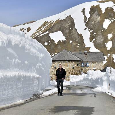 Schneeräumung auf der Großglockner-Hochalpenstraße 
