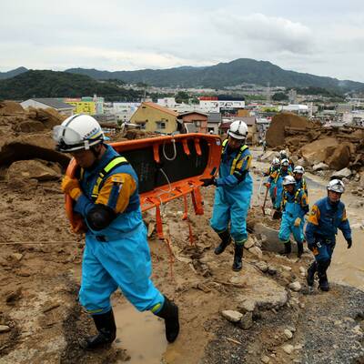 Gewaltiger Erdrutsch in Japan