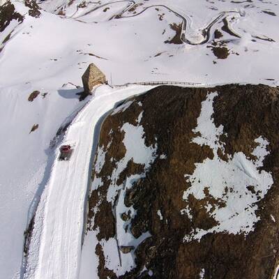 Schneeräumung auf der Großglockner-Hochalpenstraße 