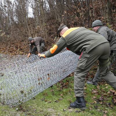 Die ersten Bilder vom Grenz-Zaun