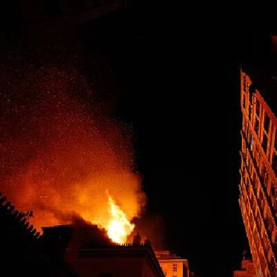 Straßenschlacht in Athen 