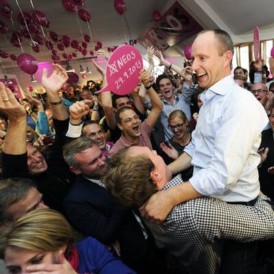 Stimmungsbilder aus den Parteizentralen 