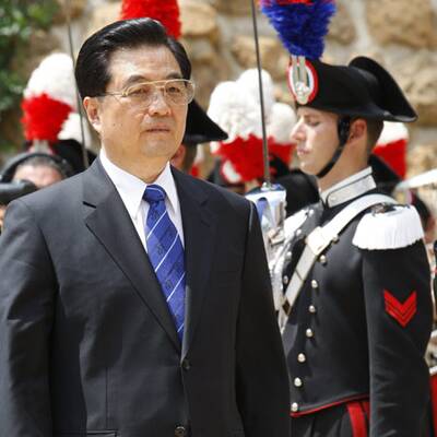 Sichtlich zufriedener Gastgeber