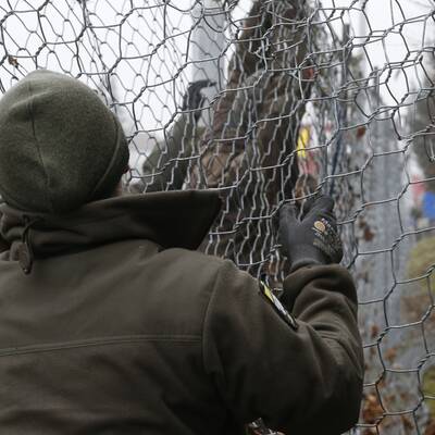 Die ersten Bilder vom Grenz-Zaun