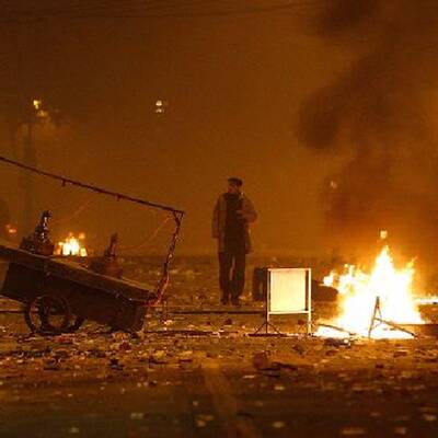 Straßenschlacht in Athen 