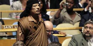 Aufstand gegen Gaddafis Zelt