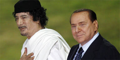 Gaddafi Berlusconi